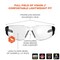 Ergodyne SAGA, Safety Glasses, Anti-Fog, Clear Lens, Matte Black Frame, Frameless SAGA-AFAS - alternate 7